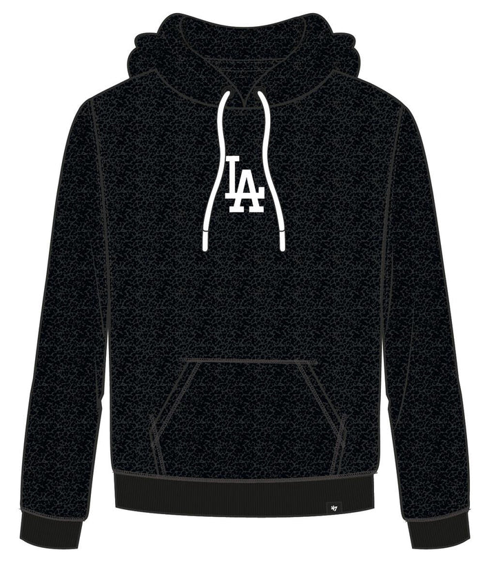 Los Angeles Dodgers MLB Jet Black Core Long Loop Fuzzy Hood