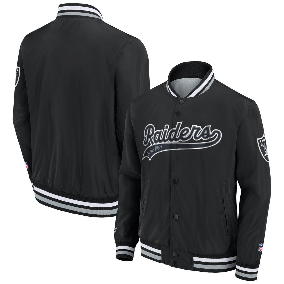 Fanatics - Wordmark Satin Jacket - Las Vegas Raiders