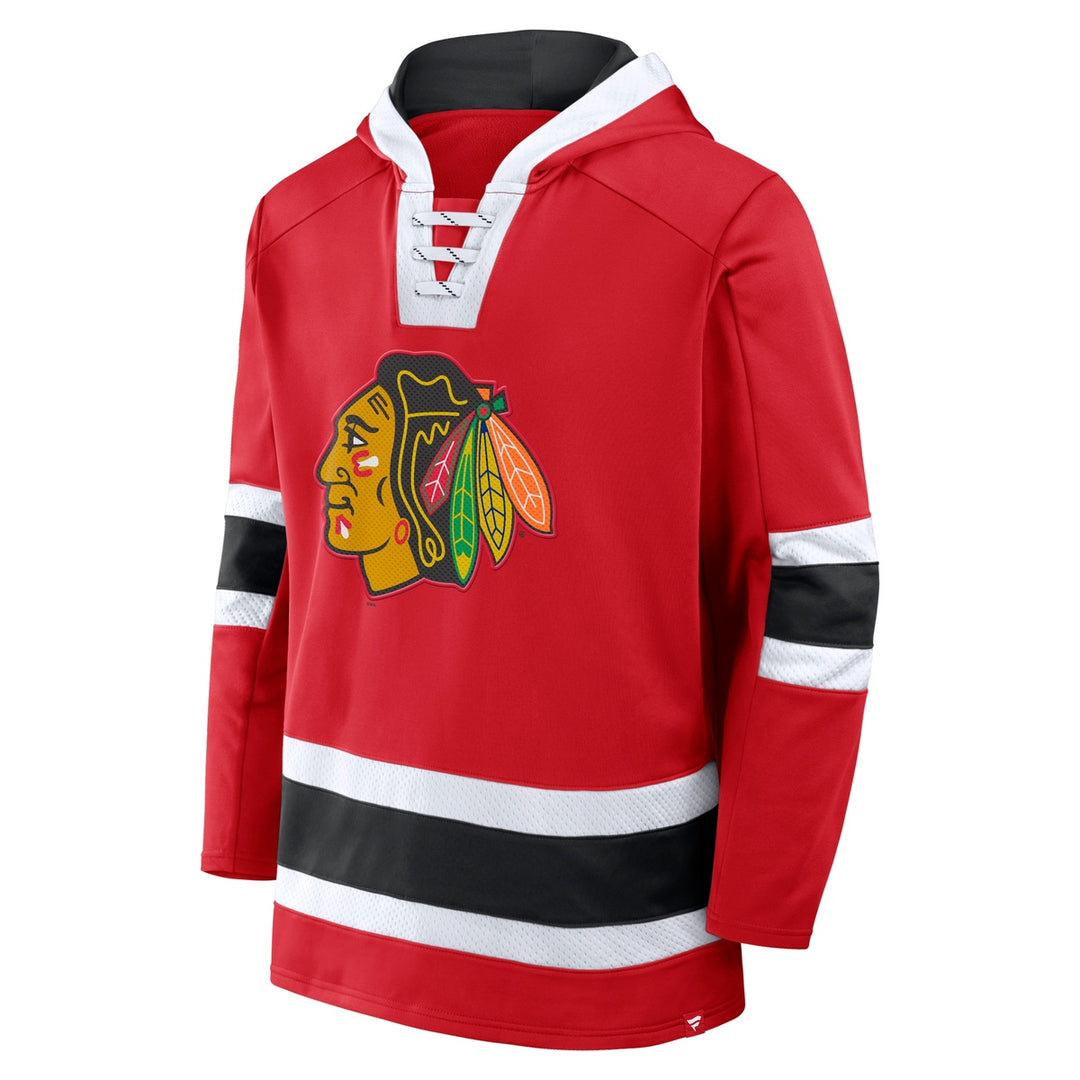 Fanatics - Mens Laced Hockey Hoody - Chicago Blackhawks