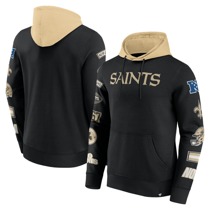Fanatics - NFL - Colorblock Badge Fleece Hoodie - New Orleans Saints