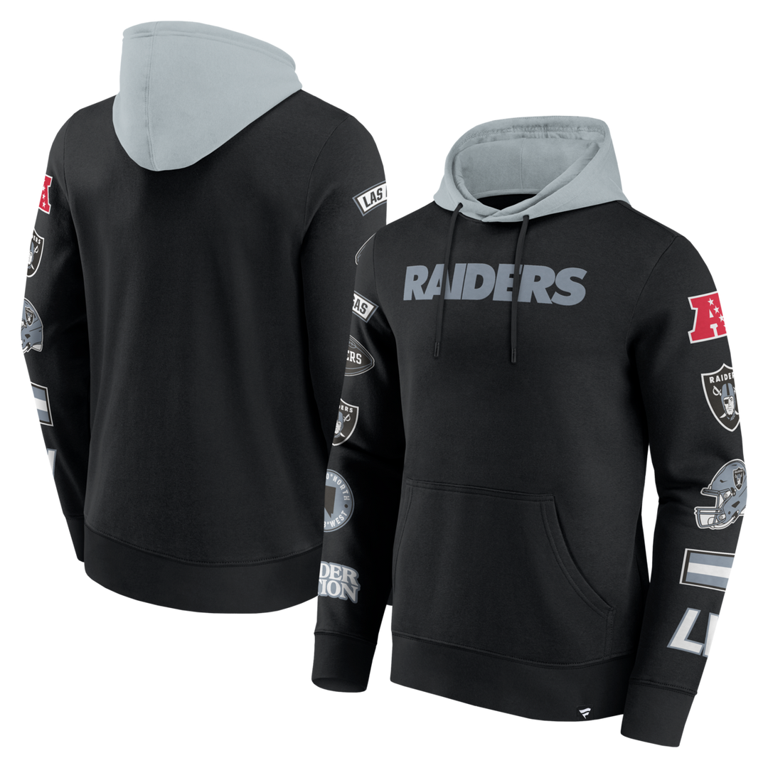 Fanatics - NFL - Colorblock Badge Fleece Hoodie - Las Vegas Raiders