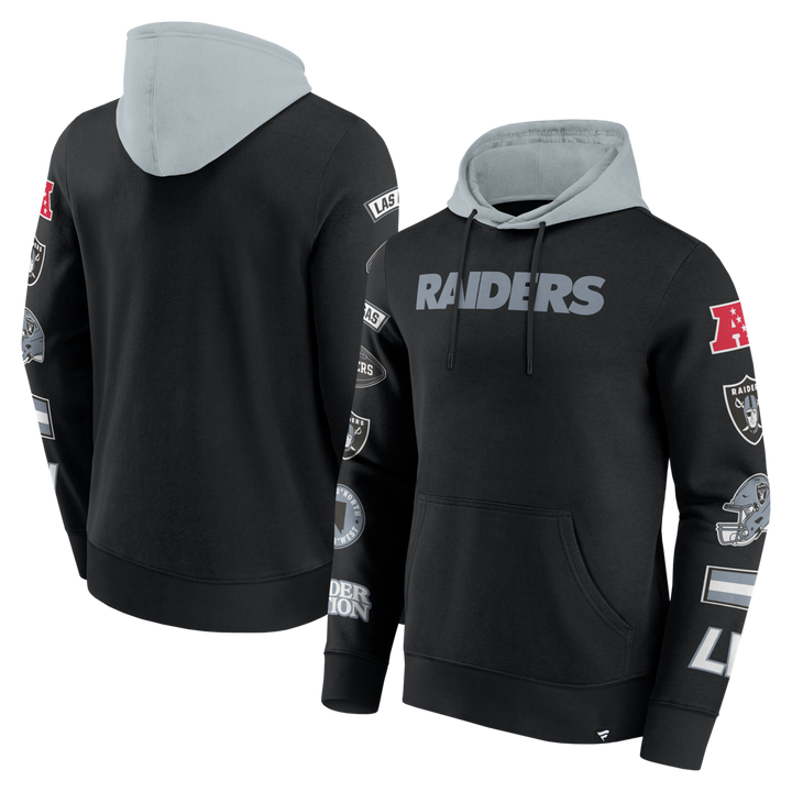 Fanatics - NFL - Colorblock Badge Fleece Hoodie - Las Vegas Raiders