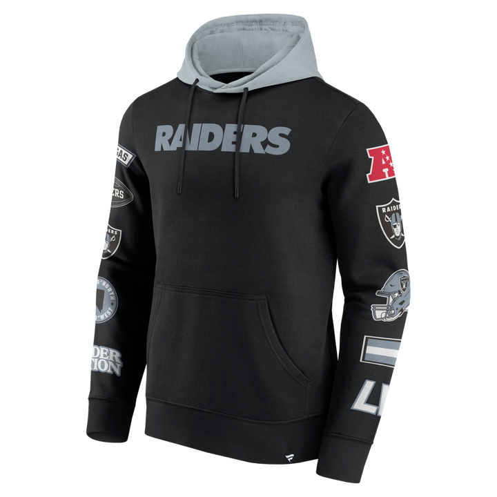 Fanatics - NFL - Colorblock Badge Fleece Hoodie - Las Vegas Raiders