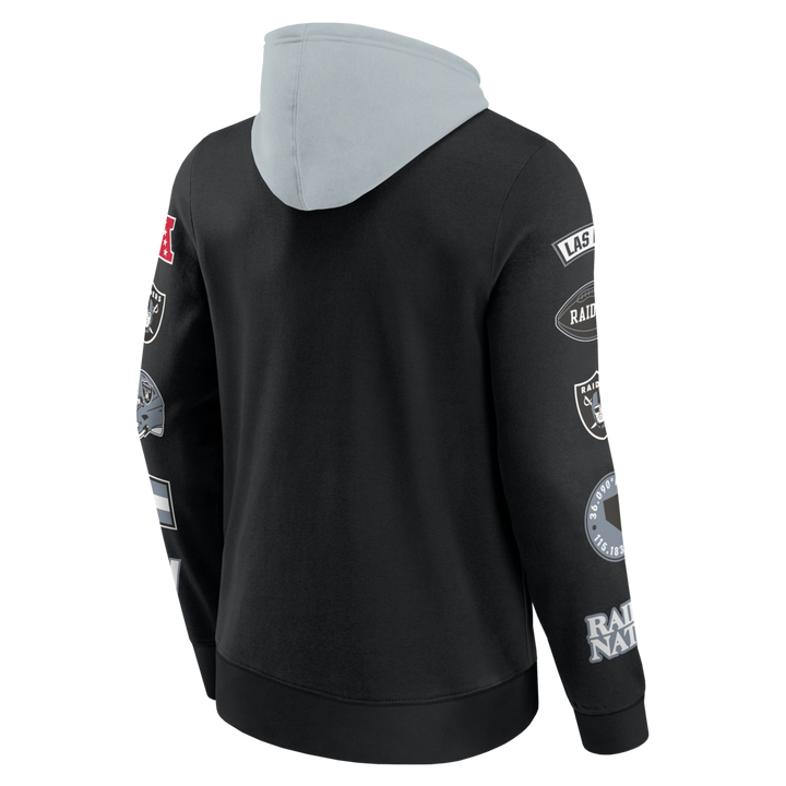 Fanatics - NFL - Colorblock Badge Fleece Hoodie - Las Vegas Raiders