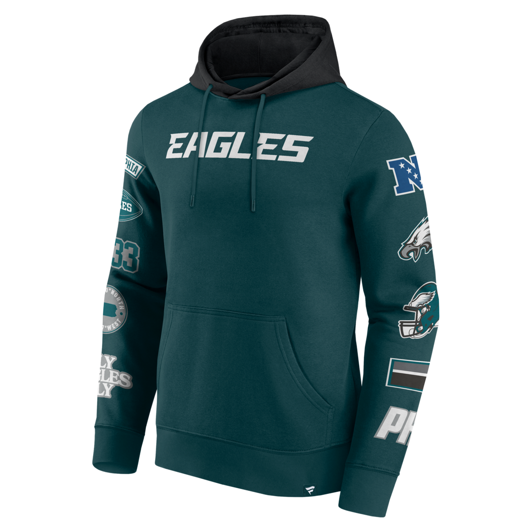 Fanatics - NFL - Colorblock Badge Fleece Hoodie - Philadelphia Eagles