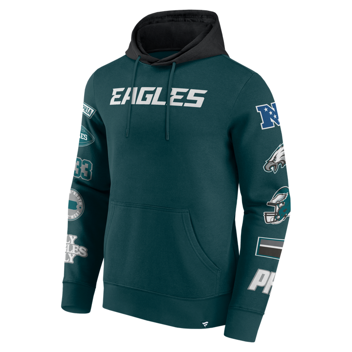 Fanatics - NFL - Colorblock Badge Fleece Hoodie - Philadelphia Eagles