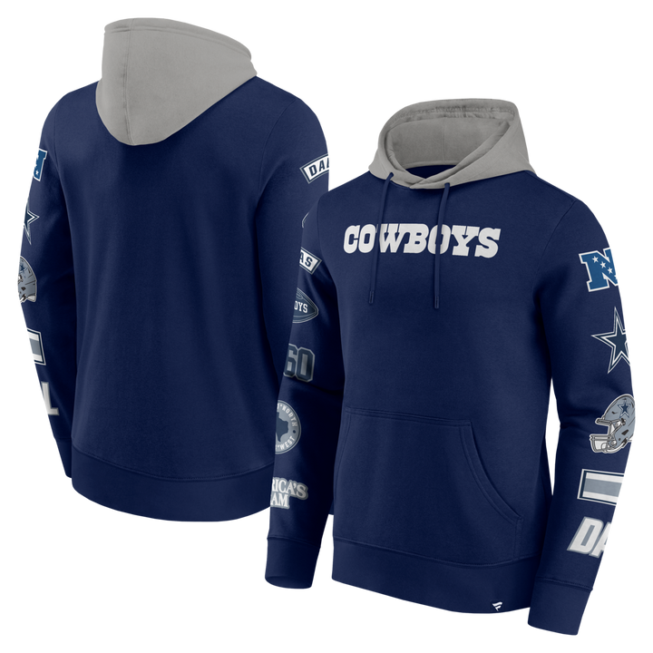 Fanatics - NFL - Colorblock Badge Fleece Hoodie - Dallas Cowboys