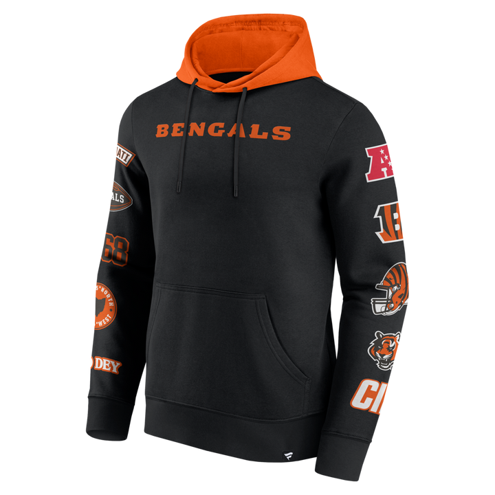 Fanatics - NFL - Colorblock Badge Fleece Hoodie - Cincinnati Bengals