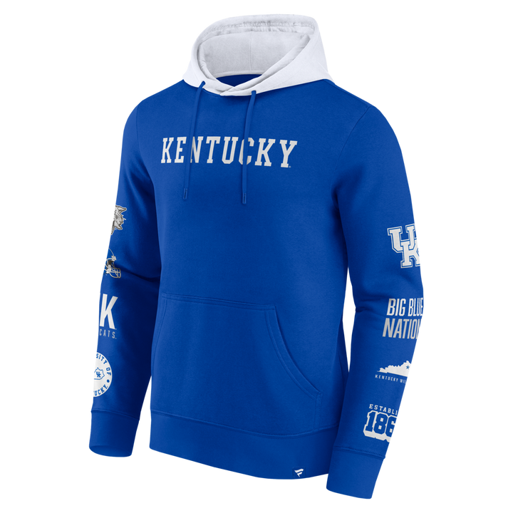 Fanatics - NCAA - Colorblock Badge Fleece Hoodie - Kentucky Wildcats