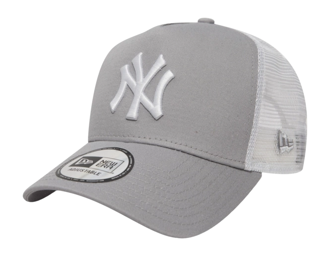 New York Yankees MLB League Essential A-Frame Trucker Snapback New Era Gray/White