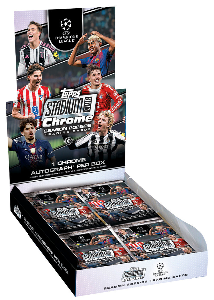 Topps Stadium Club Chrome UCL 25-26 Hobby Box - Pre Order