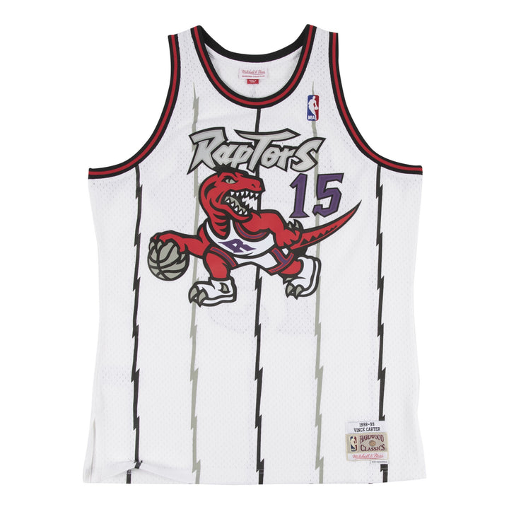 Vince Carter Toronto Raptors 1998-1999 Road White NBA Swingman Jersey Mitchell &amp; Ness