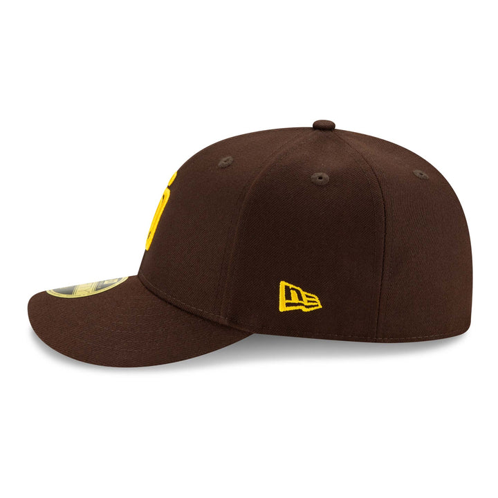 San Diego Padres MLB 59FIFTY Low Profile Fitted New Era Brown/Gold