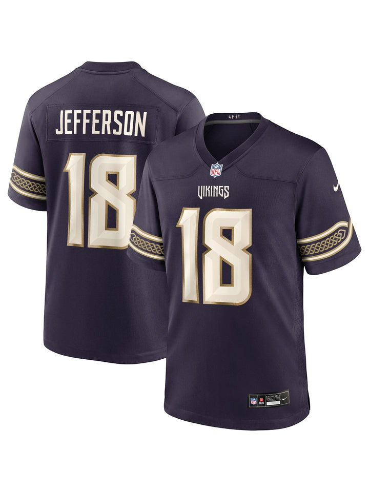 Justin Jefferson Minnesota Vikings Rivalry NFL Game Jersey Nike