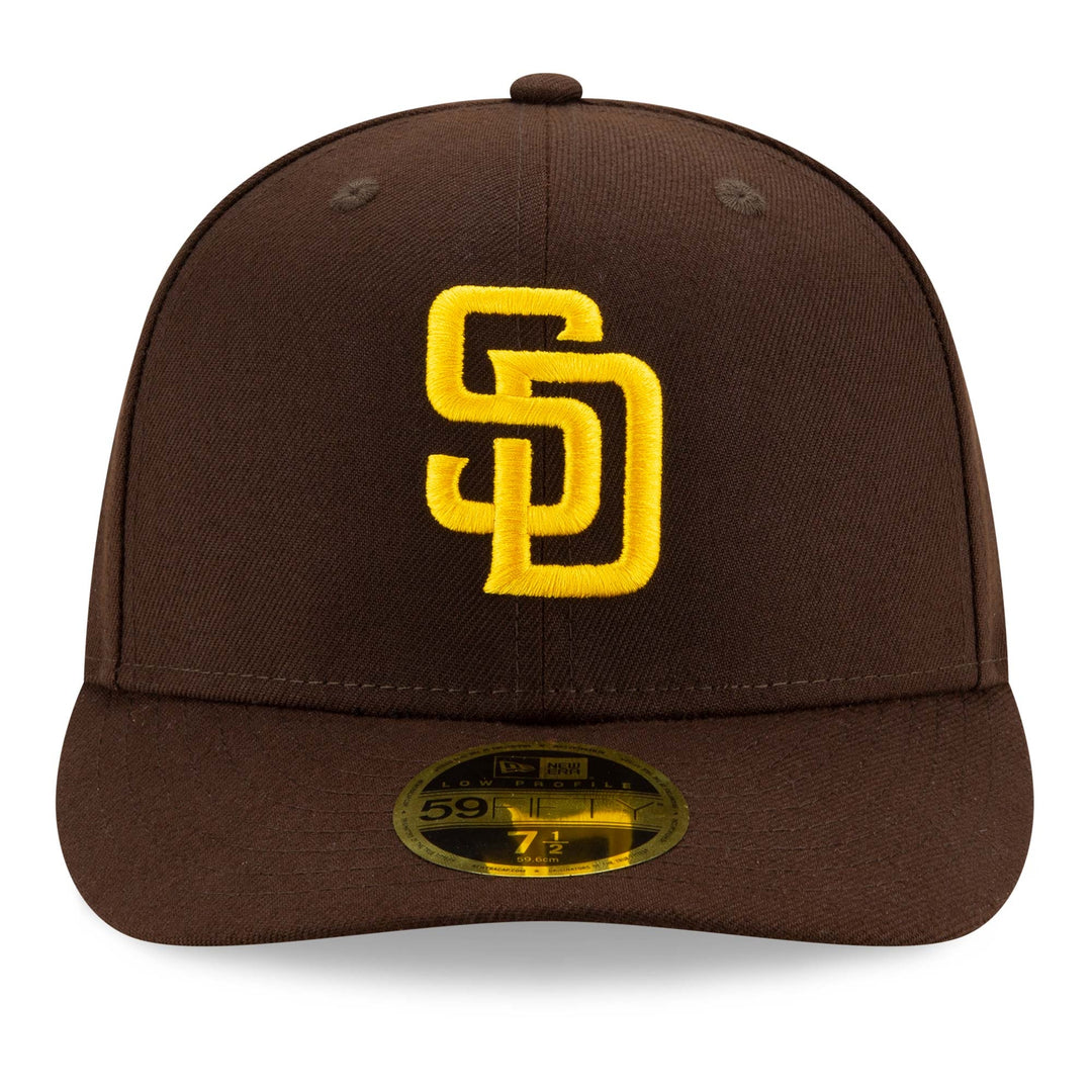 San Diego Padres MLB 59FIFTY Low Profile Fitted New Era Brown/Gold