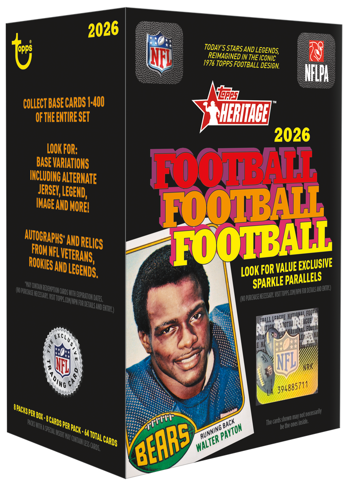 2026 Topps Heritage Football Value Box (Pre Order)