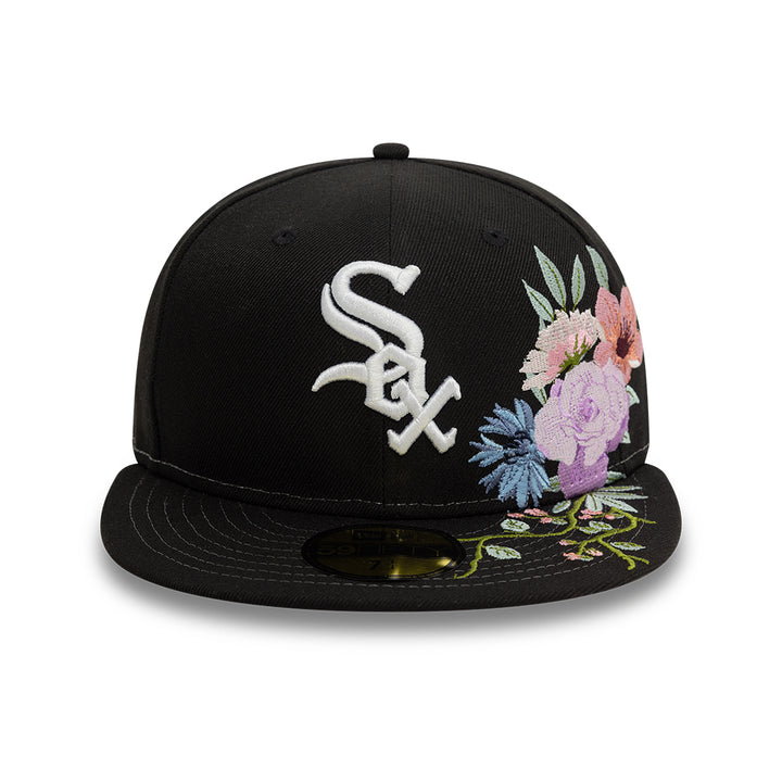 Chicago White Sox MLB Floral 59Fifty New Era Black/White