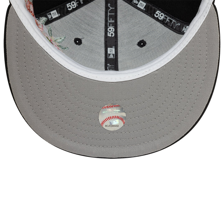 Chicago White Sox MLB Floral 59Fifty New Era Black/White