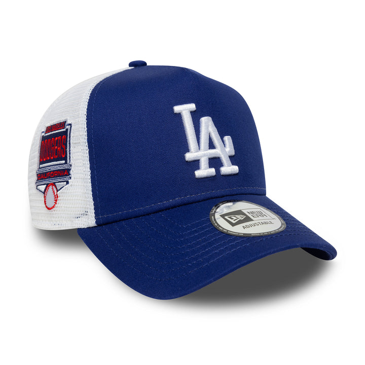 Los Angeles Dodgers MLB Trucker Snapback Side Patch New Era Blue/White