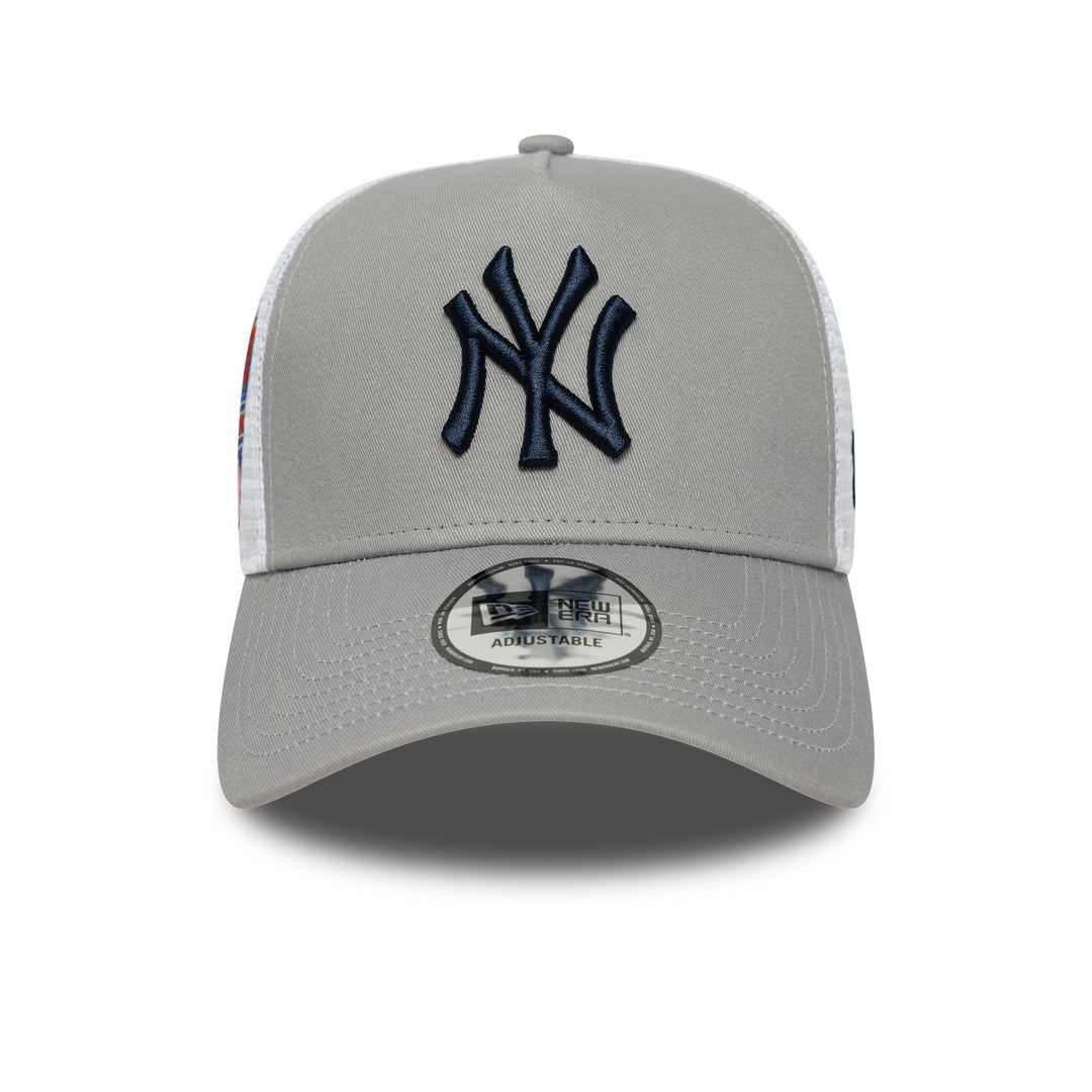 New York Yankees MLB Trucker Snapback Side Patch New Era Grey/Blue
