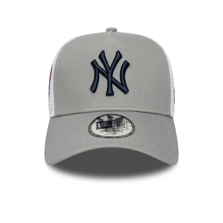New York Yankees MLB Trucker Snapback Side Patch New Era Grey/Blue