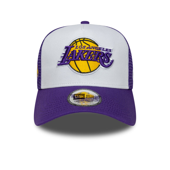Los Angeles Lakers NBA Side Patch Trucker Snapback Purple
