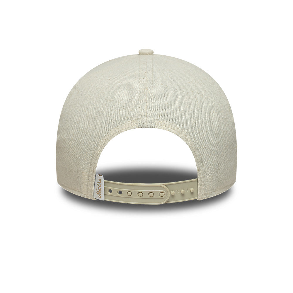 Branded Patch Linnen A Frame Snapback New Era Cream