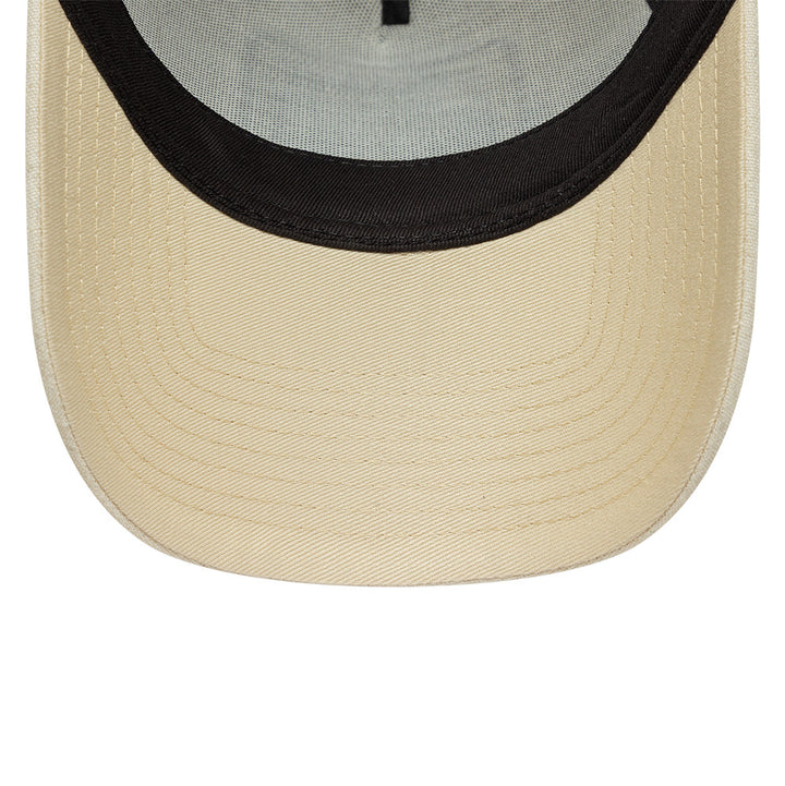 Branded Patch Linnen A Frame Snapback New Era Cream