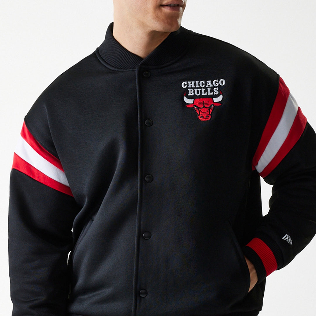 Chicago Bulls NBA Panel Bomber Jacket New Era