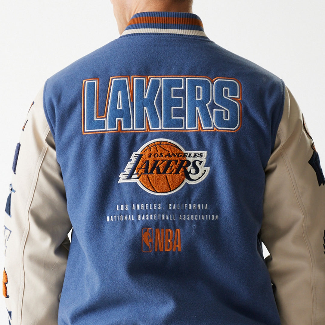 Los Angeles Lakers NBA Patch Varsity Jacket New Era