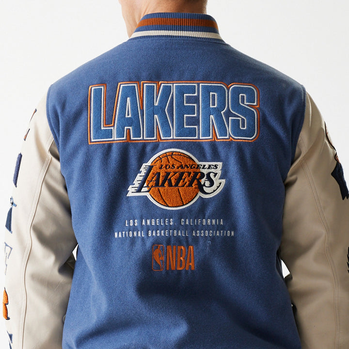 Los Angeles Lakers NBA Patch Varsity Jacket New Era