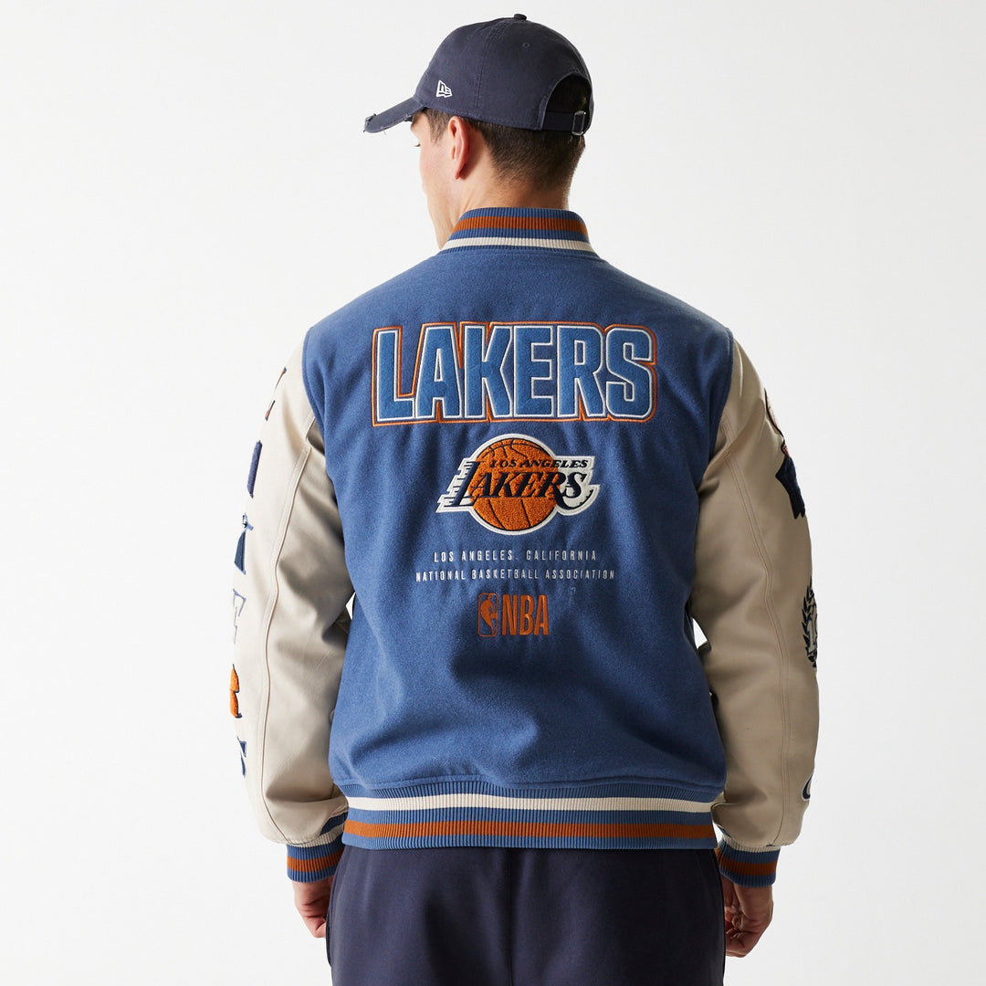 Los Angeles Lakers NBA Patch Varsity Jacket New Era