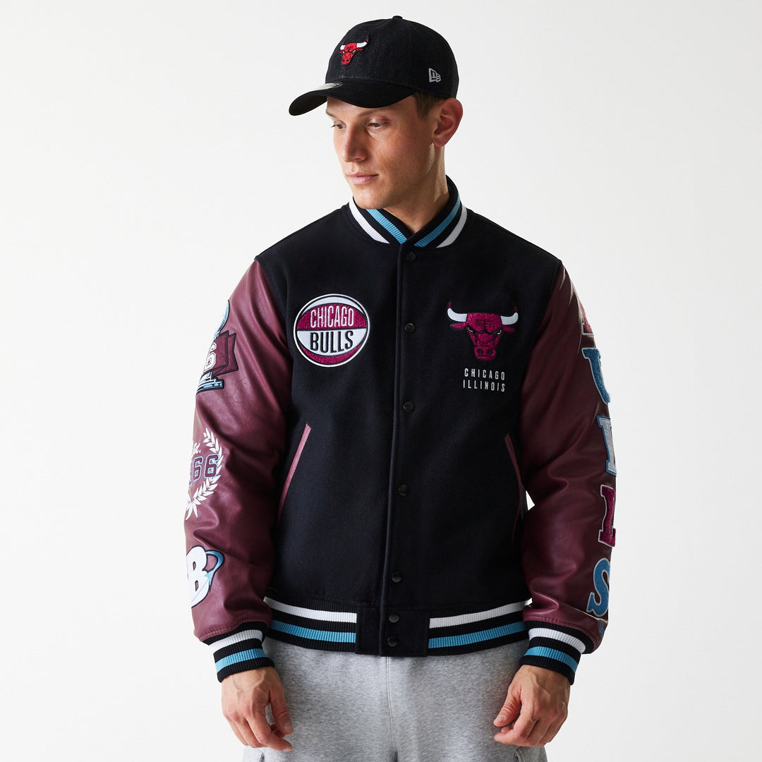 Chicago Bulls NBA Patch Varsity Jacket New Era