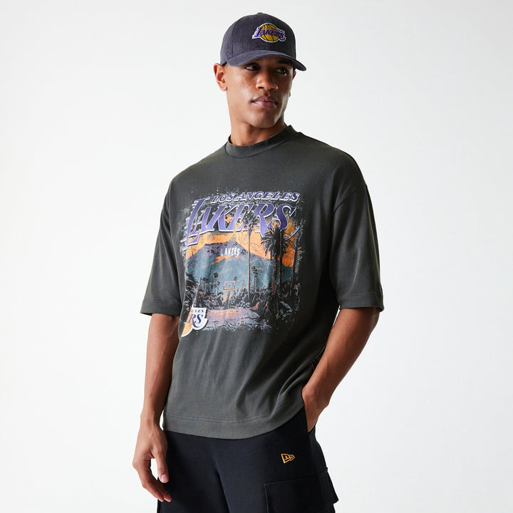 Los Angeles Lakers NBA Washed Graphic Tee New Era