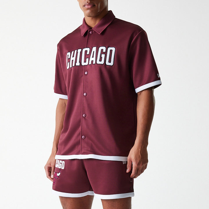 Chicago Bulls NBA Snap Button Shirt New Era