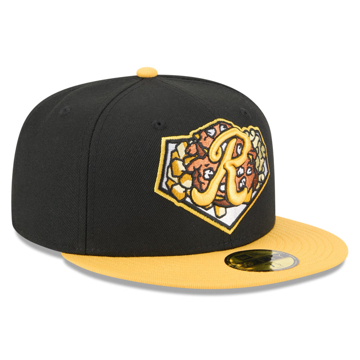 Rochester Red Wings Plates MLB Minor League Theme Nights 59FIFTY Fitted New Era Black/Yellow