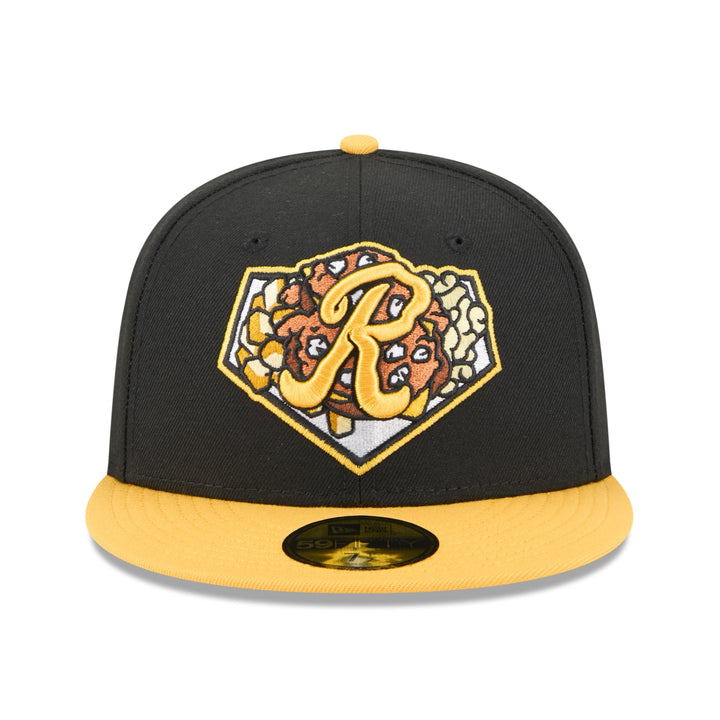 Rochester Red Wings Plates MLB Minor League Theme Nights 59FIFTY Fitted New Era Black/Yellow