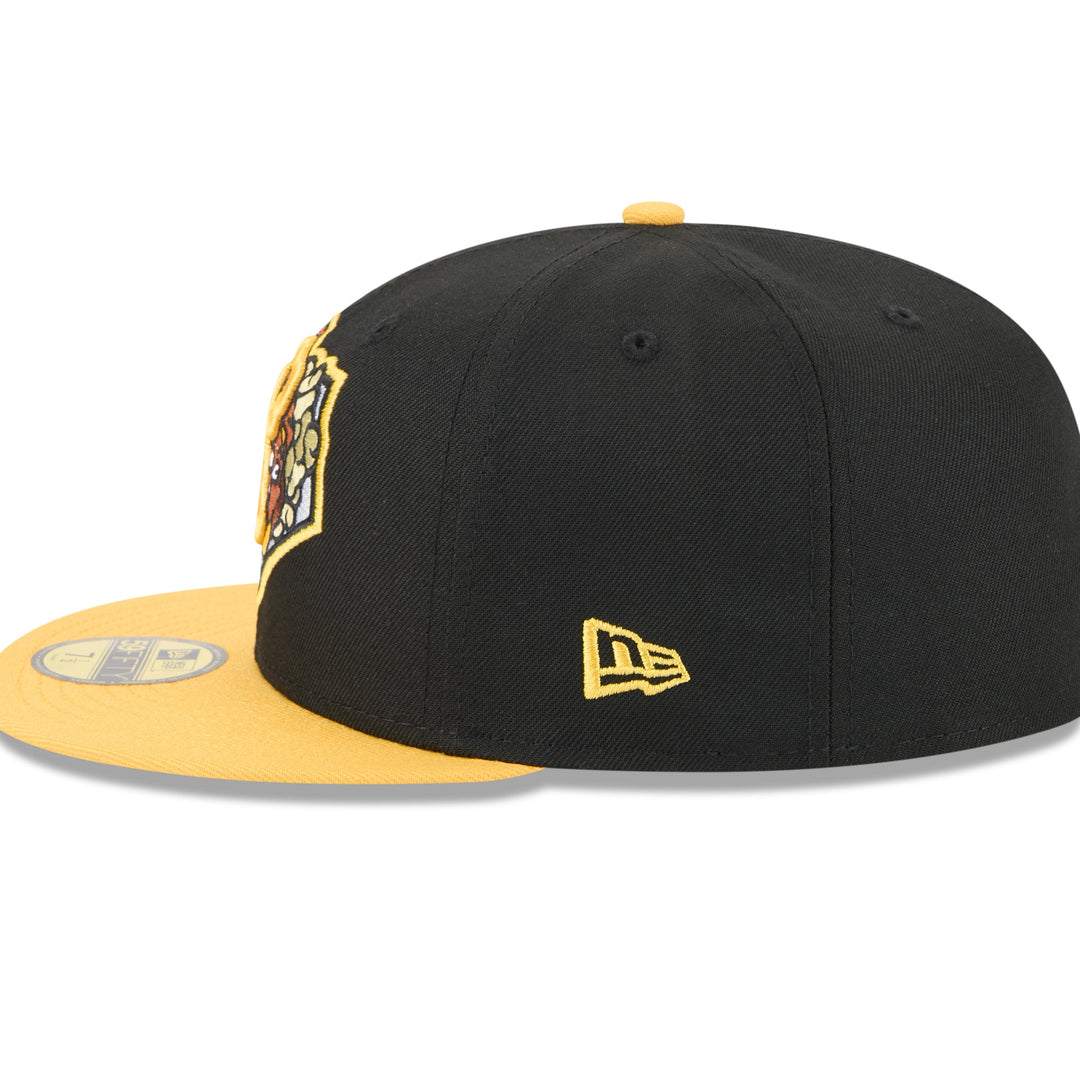 Rochester Red Wings Plates MLB Minor League Theme Nights 59FIFTY Fitted New Era Black/Yellow
