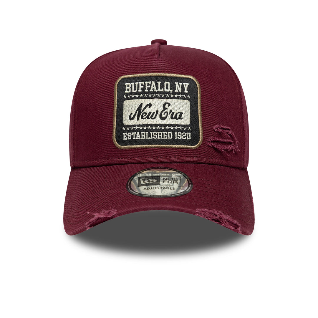 Patch Wash A-Frame New Era Branded Burgundy