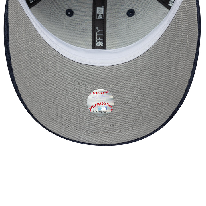 New York Yankees MLB Cord Dog Ear 59FIFTY Fitted New Era Navy