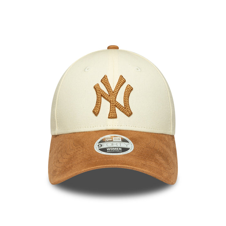 New York Yankees Womens Faux Suede MLB 9FORTY Strapback New Era LTC/CAM