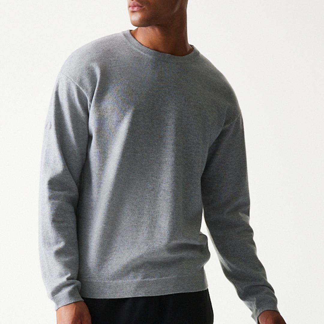 Essential Knit Sweater New Era Grey
