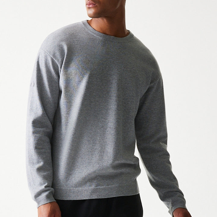 Essential Knit Sweater New Era Grey