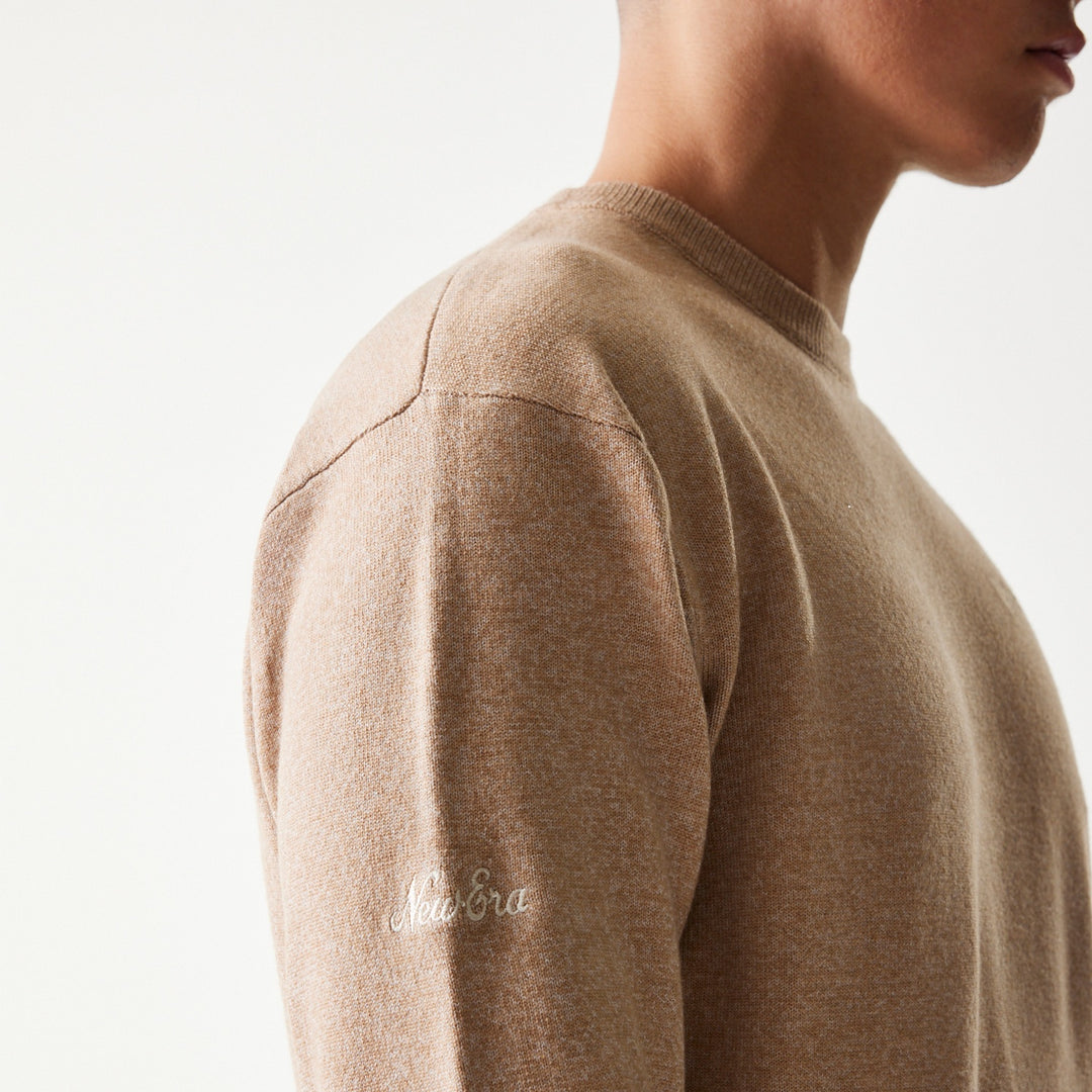New York Essential Flag Sweater Beige New Era
