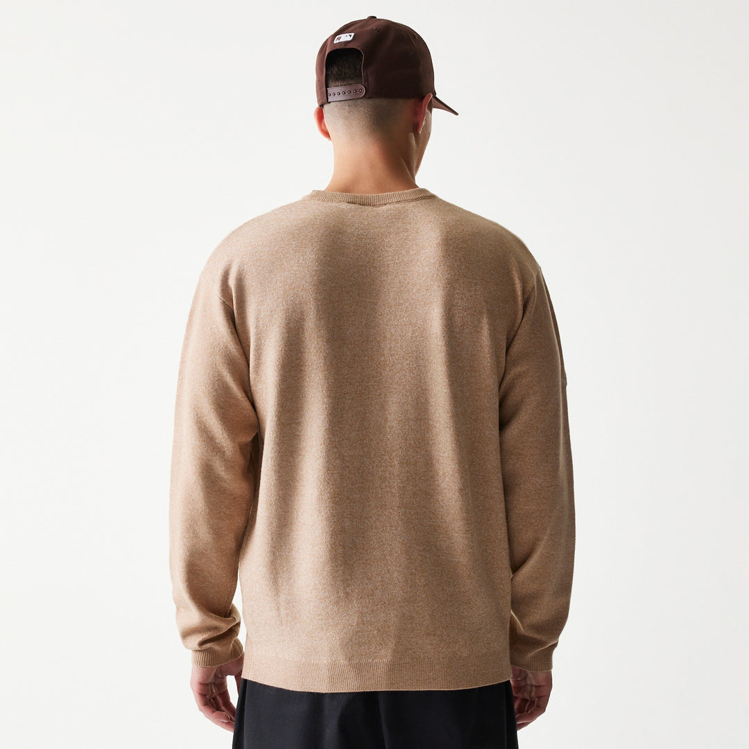 New York Essential Flag Sweater Beige New Era
