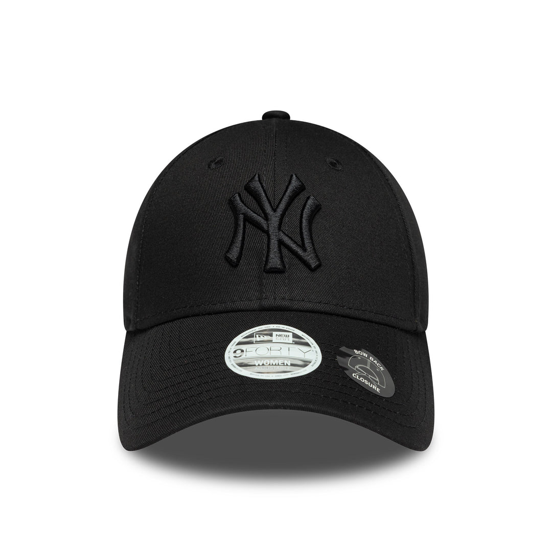 New York Yankees Womens Bow Back 9FORTY New Era Black/Black