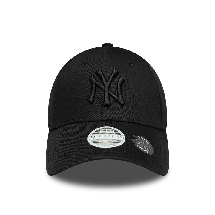 New York Yankees Womens Bow Back 9FORTY New Era Black/Black