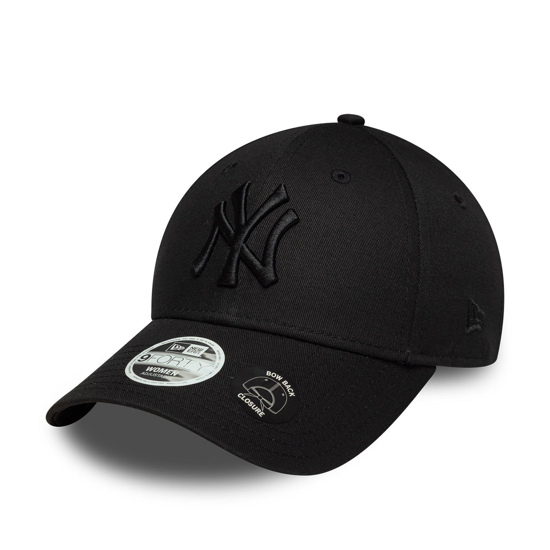 New York Yankees Womens Bow Back 9FORTY New Era Black/Black