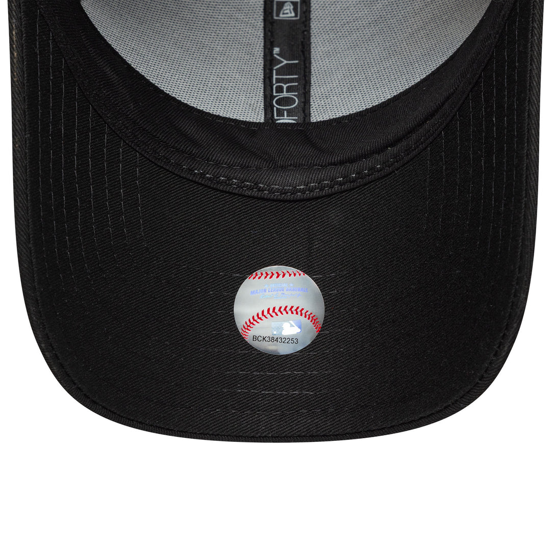 New York Yankees Womens Bow Back 9FORTY New Era Black/Black