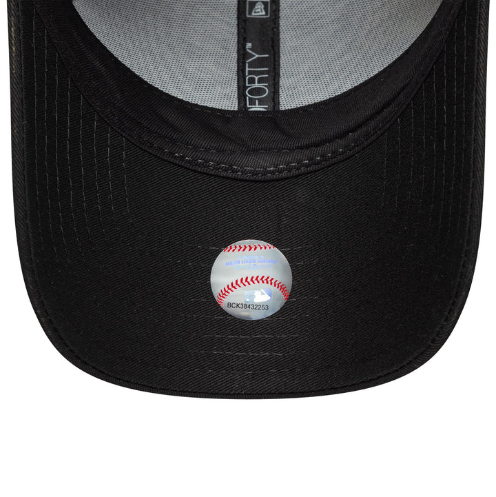 New York Yankees Womens Bow Back 9FORTY New Era Black/Black